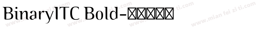 BinaryITC Bold字体转换